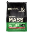 thumbnail image 1 of Optimum Nutrition Serious Mass, proteína en polvo para ganar peso, ganador de masa, vitamina C y zinc para apoyo inmunológico, creatina, fresa, 12 libras (el embalaje puede variar), 1 of 5