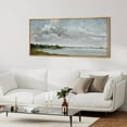thumbnail image 4 of IDEA4WALL Extra Large Framed Canvas Print Wall Art Tranquil Landscape Soft Brushstroke Lake Scene Artwork Nature Vintage Fine Art Antique Retro Wall Decoration for Rooms Decor - 60"x30", 4 of 5