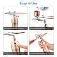 thumbnail image 4 of Yeacher Kit d'Aérographe Portable avec Compresseur Brosse à Air Sans Fil Double Action 3 Niveaux de Pression Réglable Batterie Intégrée pour Peinture Modèle Coloriage Art des Ongles Maquillage Décoration de Gâteau, 4 of 8