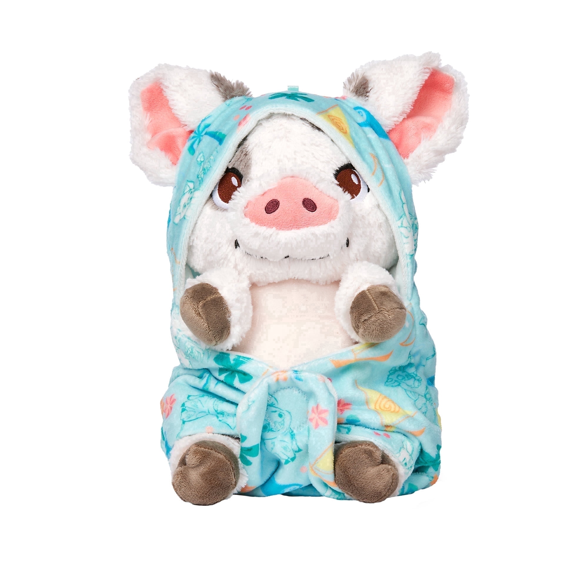 Disney Store Official Pua Plush with Blanket Pouch - Moana - Disney Babies Plushy in Baby Swaddle - Kids Toy for Those who Love Plush Figure Toys, Cute Plushies, & Baby Stuffed Animals - 12 Inches