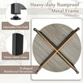 thumbnail image 5 of Giantex Round Nesting Table Set of 3, Modern Faux Marble Coffee Table w/2 End Tables, 3-Piece Wooden Living Room Table Set for Home Office, 5 of 5