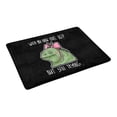 thumbnail image 2 of MKHERT Funny Quotes Lizard When You Know You're Ugly Doormat Rug Home Decor Floor Mat Bath Mat 23.6x15.7 inch, 2 of 3