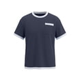 thumbnail image 4 of CUSTG Men Tshirts Summer Knit Pocket Tee For Breathable Casual Short Sleeve Blend Shirt With Front Chest Pocket Vacation Solid Color Tops, 4 of 6