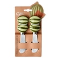thumbnail image 2 of Cook with Color Cheese Spreader Knife, Stainless Steel Butter and Jam Blade with Figural Fruit Handle, Watermelon, 2 of 5