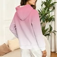 thumbnail image 5 of Sherpa Fleece Lined Hoodies for Women Warm Winter Gradient Pullovers Long Sleeve Sweatshirts Casual Thermal Tops, 5 of 7