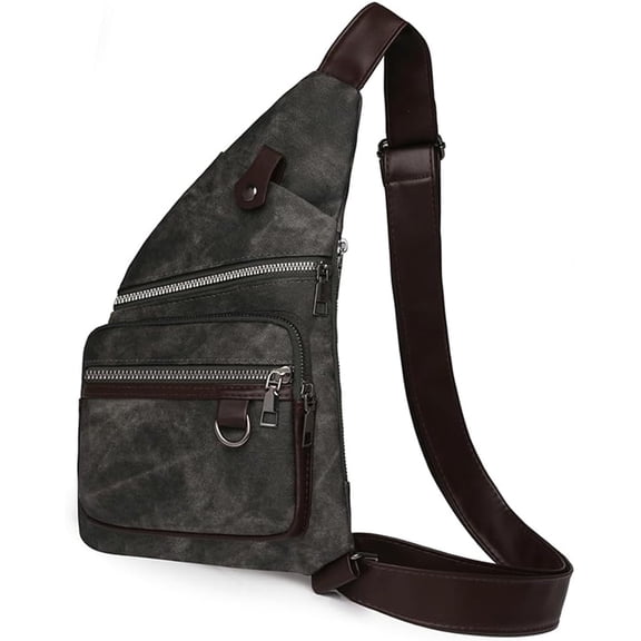 Sling Bag Anti Theft Crossbody Shoulder Bag for Men Women Travel Bag Side Crossbody Sling Backpack Hands-Free Hiking Bag