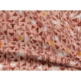 thumbnail image 4 of oneOone Rayon Bittersweet Fabric Texture & Triangle Geometric Sewing Material Print Fabric By The Yard 56 Inch Wide, 4 of 5