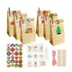 thumbnail image 1 of Yuarrent Juego de 24 bolsas de embalaje navideñas de gran capacidad para dulces y galletas, fiestas navideñas y días festivos Kits de decoración para fiestas MC5-6, 1 of 1