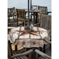 thumbnail image 2 of Outdoor Tablecloths with Umbrella Hole & Zipper, Texas Star Grey Wooden Round Tablecloth 54 Inch, Farmhouse Berry Countryside Waterproof Table Cloth, Patio/Pool/Picnic Table Covers, 2 of 8