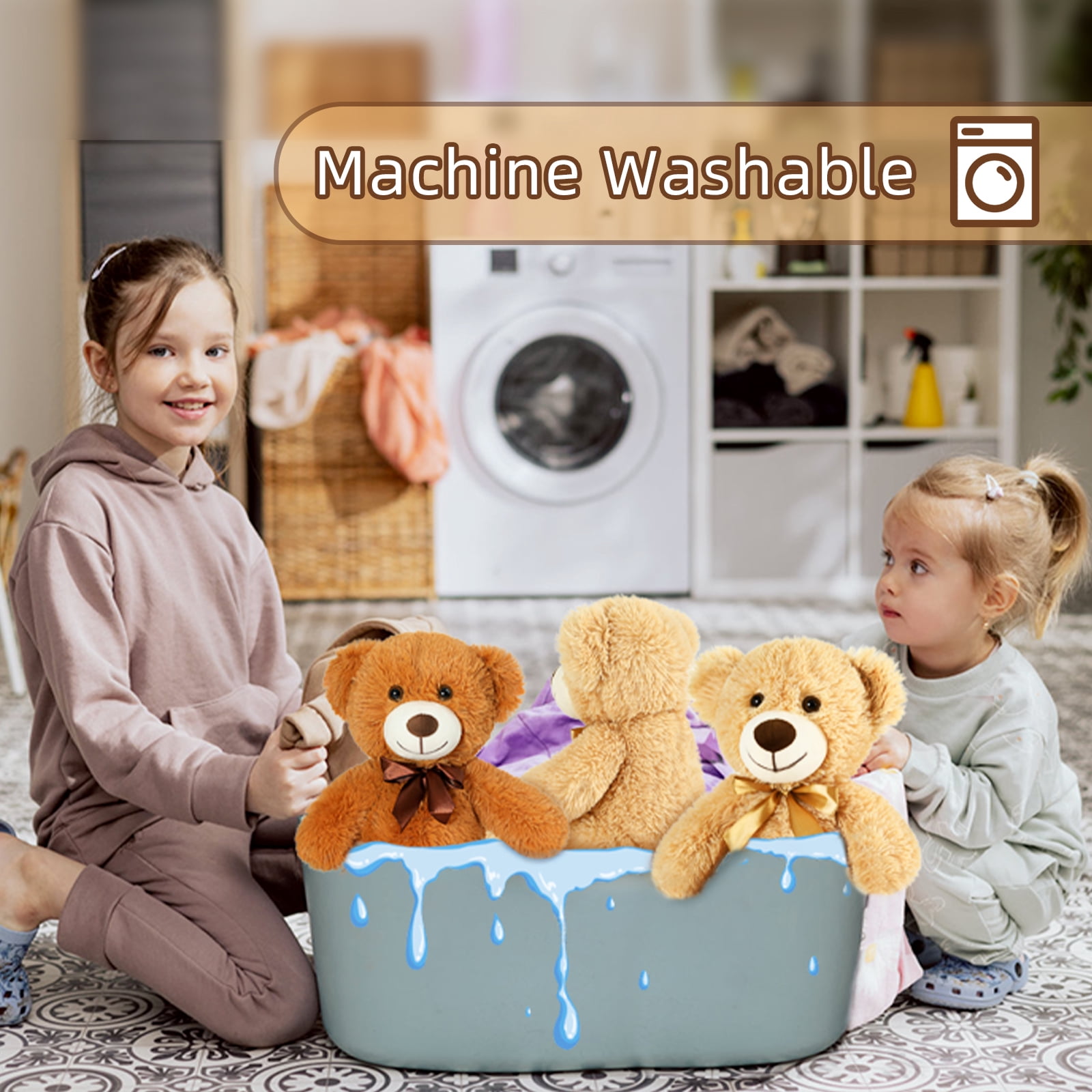 MaoGoLan 8 Packs Teddy Bear Stuffed Animals 13'' Bulk Teddy Bear Plush Toy