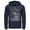 Navy Blue, variant on Men's Batman Joker Vintage Card Pull Over Hoodie Black 3X Large