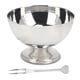 thumbnail image 4 of Postre cuencos de acero inoxidable batido taza Shortfooted medio plato para helado fruta, 4 of 8