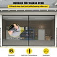 thumbnail image 4 of Malla para Puerta de Garaje 16 x 7 pies para 2 Autos Malla de Fibra de Vidrio para Entrada con Imán de Auto-sellado y Fondo Ponderado Amigable para Niños Mascotas Fácil de Instalar y Retráctil VEVOR para puertas de garaje, puertas de patio, puertas corredizas, puertas francesas, etc., 4 of 9