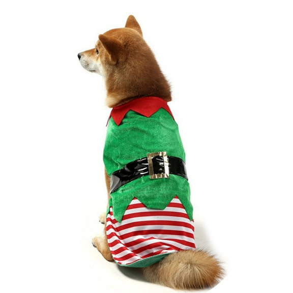 Dog Vest Clothes Christmas Costume for Small to Large Dogs (Red Green) Clothes Red and Green Apparel