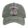 thumbnail image 2 of United States 250th Anniversary Hat, US 250th Anniversary Hat in Army Green, 250th Anniversary USA Hat Baseball Cap, 1776-2026 Patriotic Cap for Independence Day, Adjustable One Size, 2 of 7