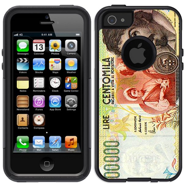 Skin Decal For Otterbox Commuter Apple Iphone Se Case Centomila Lire Italy Banknote Decal Not A Case Walmart Com Walmart Com