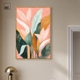 thumbnail image 3 of Peach and Palm Canvas Natures Art Prints by Art Remedy, Gold Frame, 30 x 45, 3 of 7