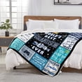 thumbnail image 2 of Fathers Day Grandson Blanket Gifts, Grandson Gifts from Grandma/Nana, Best Christmas Birthday Gifts for Grandson, Grandson Gifts from Grandparents, Graduation Gift for Grandson Blanket 50"x60", 2 of 6