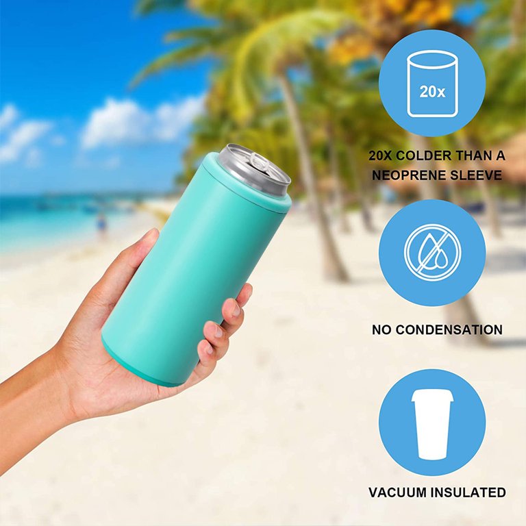 Summer Slim Can Coolers for the Beach and Lake 
