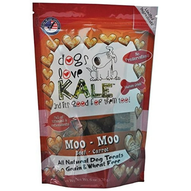 Dogs Love Kale Moo Moo Dog Treats, 6 Oz