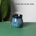 thumbnail image 2 of HAOTOP Ceramic Utensil Holder,Porcelain Utensil Crock Easy to Clean - 30oz (Gradient Blue), 2 of 5