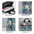 thumbnail image 4 of Naloa Colorful Flowers Print Lightweight DayBackpack Suitable for school, work, shopping, travel, etc., 4 of 5