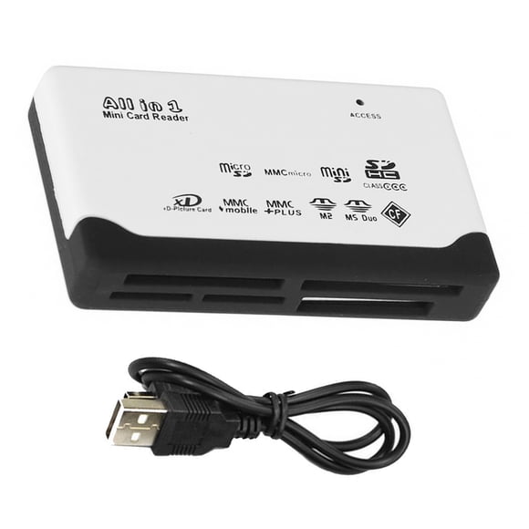 Lector de tarjetas USB 2.0 TF Lector de tarjetas de memoria Transmisión rápida de datos Lectura TF Dispositivo de escritura Eigraketly EL001796-00