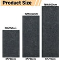thumbnail image 2 of Heavy Duty Runner Rugs 2'11 x 9'10'', Non Slip Entrance Doormat, 0.25” Thickness Indoor Outdoor Carpet Runner with Rubber Backing, Waterproof Floor Mat for Hallway Laundry Patio, Grey, 2 of 9