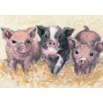 thumbnail image 1 of Arte mural en lienzo Oopsy Daisy Tres cerditos 36x25 cm, 1 of 1