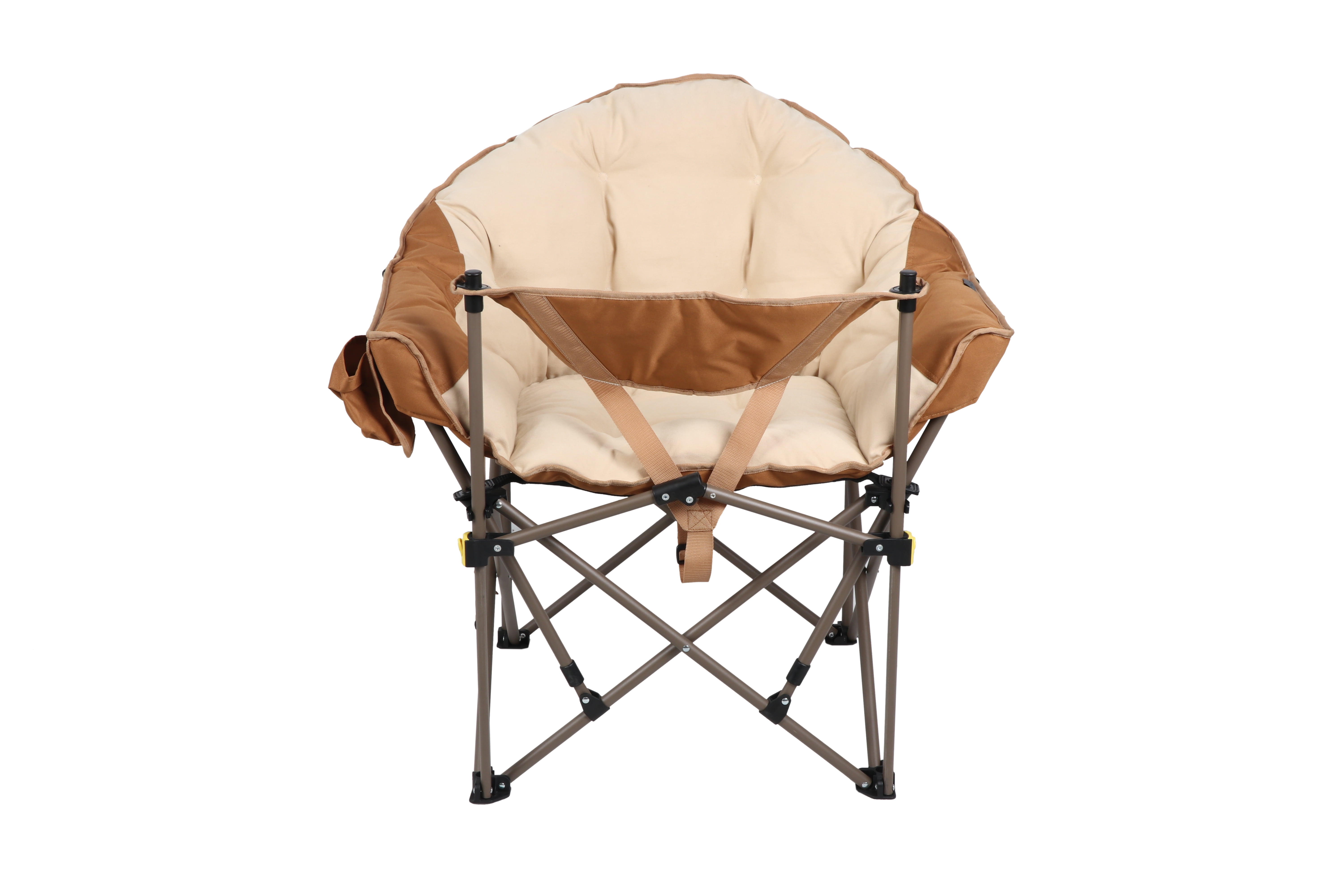 Ozark Trail Club Chair with Adjustable Footrest, Beige, Adult