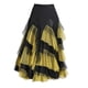 thumbnail image 4 of Vestido de baile latino Zulema Vestido cha cha Amarillo negro, 4 of 6