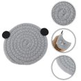 thumbnail image 3 of Unique Bargains 1 Pc Coaster Heat Insulation Mat Drink Coaster Gray Cotton rope, 3 of 5