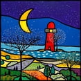 thumbnail image 3 of Wallas 20x20 Black Modern Framed Museum Art Print Titled - La sentinella del mare, 3 of 5