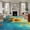 Multi, variant on 6'x9' Area Rugs, Yellow Sunflower Indoor Outdoor Area Rug for Living Room Bedroom, Spring Butterfly Teal Abstract Vintage Washable Bathroom Rugs Kitchen Floor Carpet Mats Home Decor Aesthetic