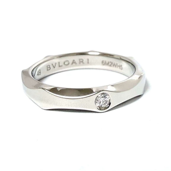 Pre-Owned Bvlgari Infinito Wedding Band Ring in Platinum