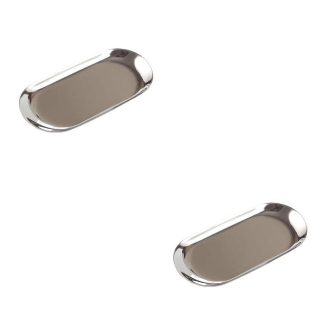 Bandeja ovalada de estilo nórdico Wosthever chapado de Acero inoxidable 2piezas
