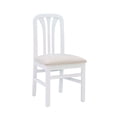 thumbnail image 5 of Linon Darlie Beechwood Chairs Set of 2 With Upholstered Seat in White, 5 of 11