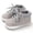Grey, variant on Zecgelong Spring And Autumn Children Baby Toddler Shoes Boys And Girls Floor Sports Shoes Flat Bottom Non Slip Lace Up Solid Color Comfortable Baby Athletic Shoes Size US:4 Black