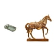 thumbnail image 1 of Elegante bandeja de resina con forma de caballo para guardar frutas, cosméticos y otros artículos de desayuno. Escultura decorativa de animal para el, 1 of 8