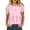 Pink, variant on Drses Women's Puff Short Sleeve Babydoll Top, Round Neck Peplum Pleated Cotton T-Shirt, Loose Flowy Cute Blouse Hide Belly Casual Summer Cruise Wear