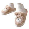 thumbnail image 4 of Chaussons pour Femmes Confortables à Bout Rond Plat pour l'Hiver Imprimés de Dessins Animés pour Couples, 4 of 9
