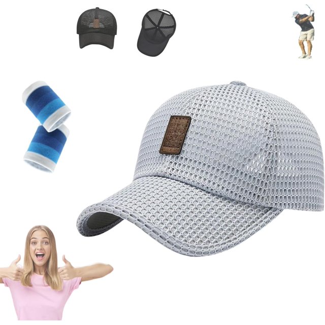 Optimumeny Gorra de béisbol informal de verano para exteriores, gorra de malla completa transpirable unisex, gorra de béisbol Optimumeny - Ajustable