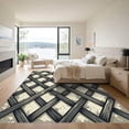 thumbnail image 3 of ODIKA 3'x5' Machine Washable Non-Slip Area Rug, Geometric Gray High Traffic Rug, Gray, 1009902, 3 of 7