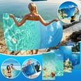 thumbnail image 4 of Guanhe Ocean Series Blue Beach Towel (30x60) Travel Beach Towel for Adults Lightweight Microfiber, Soft, Quick Dry, Sand Free, for Swimming, Pool, Camping, Yoga, 4 of 4