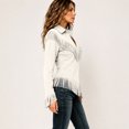 thumbnail image 4 of Womens Western Tops,Long Sleeve,Suede,Vintage,Fringe, 2XL, 4 of 6
