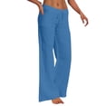 thumbnail image 1 of Pants Polyester Wide Legged Daily Woman, 1 of 6