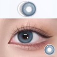thumbnail image 5 of Lentes de contacto de color Mill CREEK con grado de potencia, lentillas anuales púrpuras, maquillaje gris, 1 año, 5 of 5