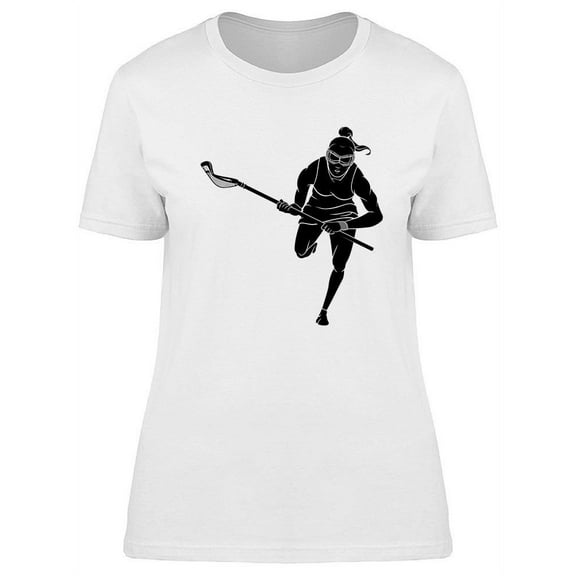 Lacrosse Female Athlete T-Shirt Women -Image by Shutterstock, Female Small