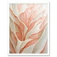 thumbnail image 1 of Floral Blush Pink And Cream Linework Petal Detail Illustration Art Print Framed Poster Wall Decor 12x16 inch, 1 of 5