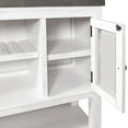 thumbnail image 4 of Furniture of America Muschamp Solid Wood Multi-Storage Server in Gray, 4 of 5